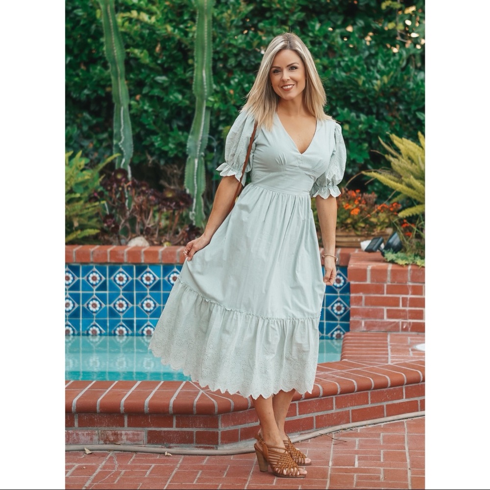 ✨ The Beatrice Midi Cotton Dress - Picture 5 of 6